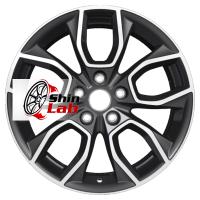 7*17 5*114,3 ET53 67,1 Khomen Wheels KHW1713 (Ceed) Black-FP